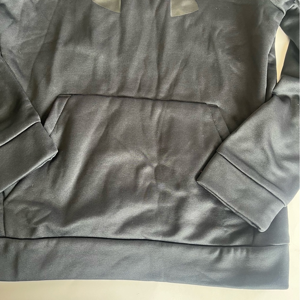 Under Armour Boys Youth Medium Black Hooded Sweatshirt - Picture 5 of 5